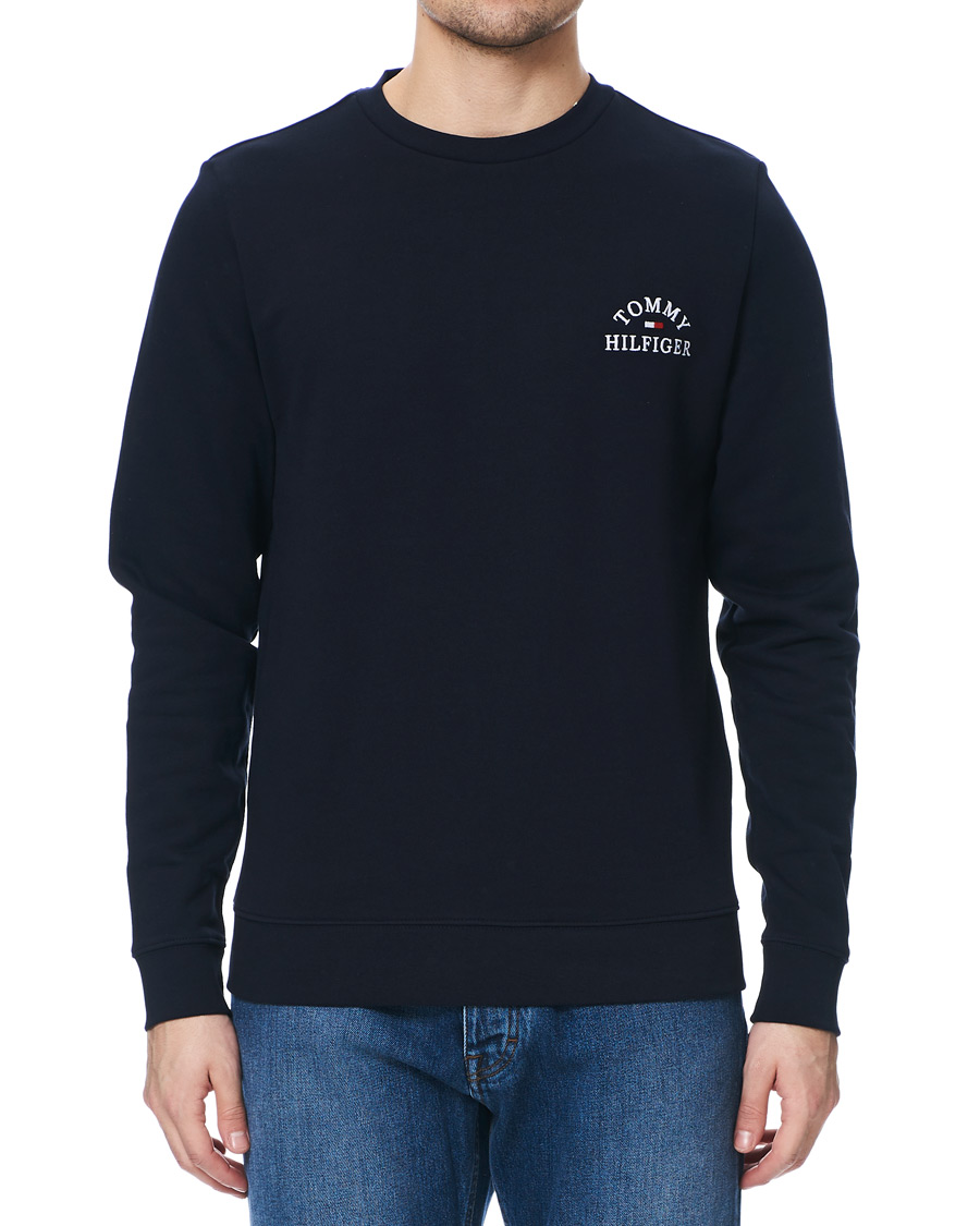 Homme | Pulls Et Tricots | Tommy Hilfiger | Embroidered Crew Neck Sweatshirt Desert Sky