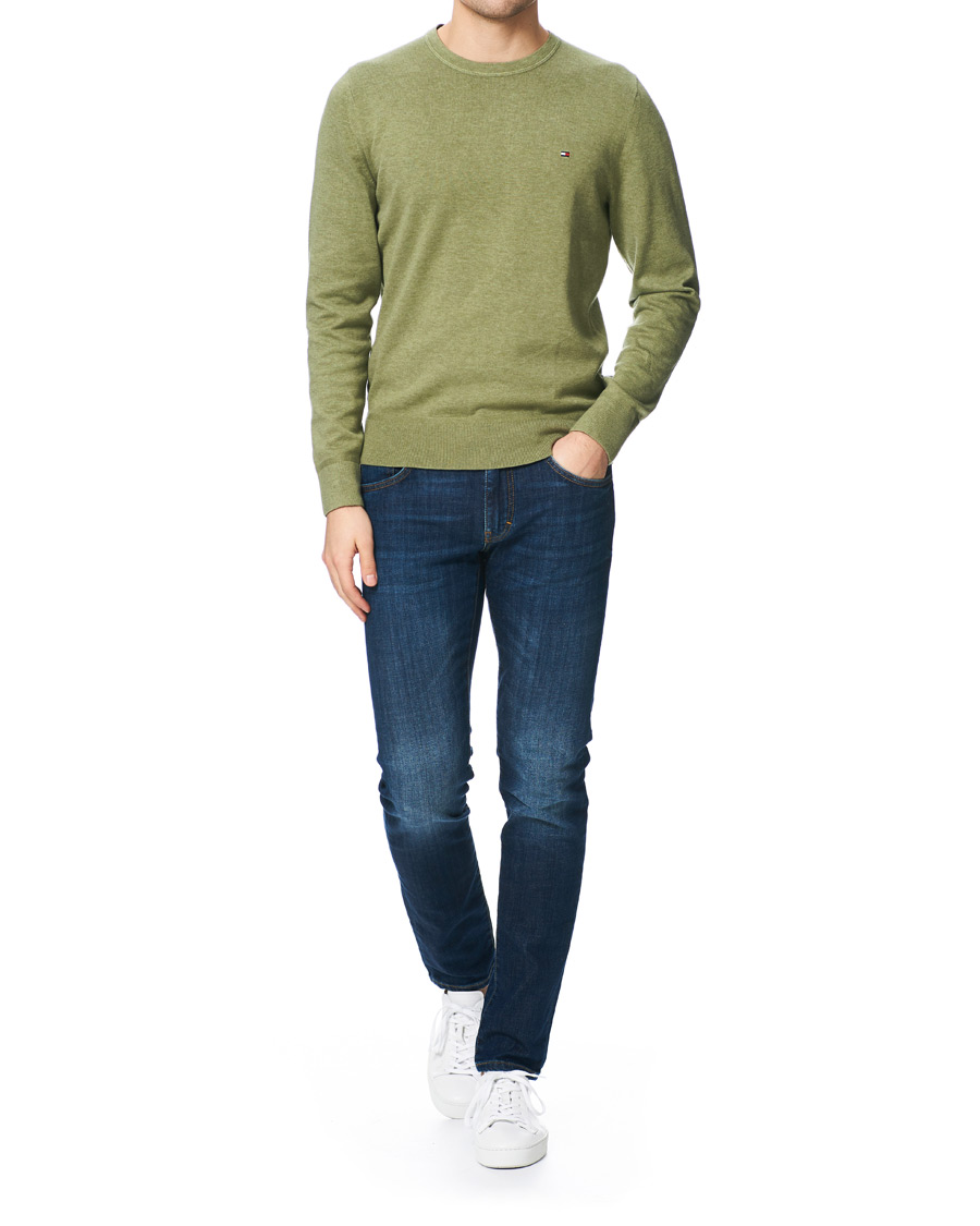 Heren | Truien | Tommy Hilfiger | Organic Cotton/Silk Crew Neck Pullover Faded Olive