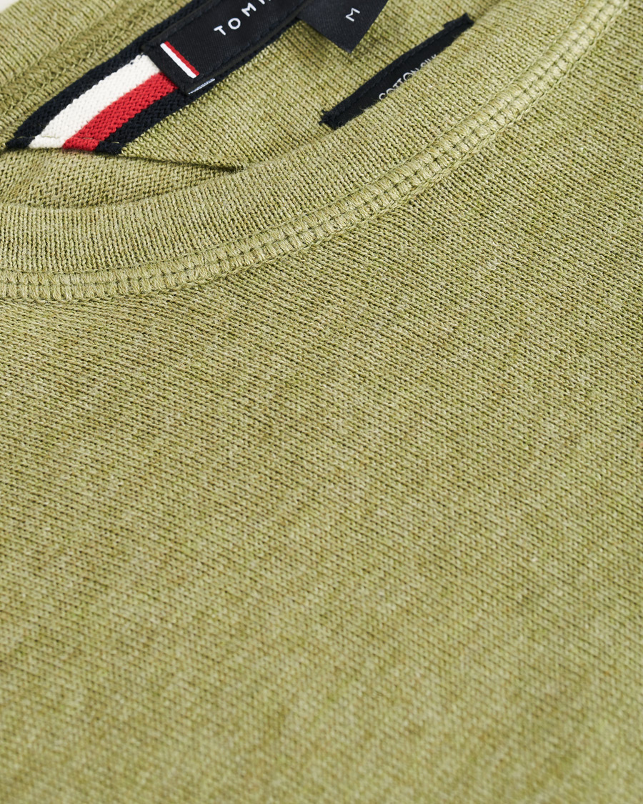 Heren | Truien | Tommy Hilfiger | Organic Cotton/Silk Crew Neck Pullover Faded Olive