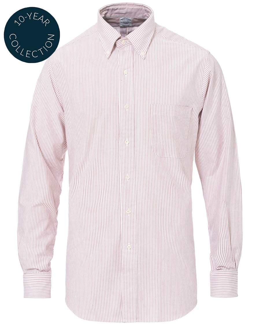 Homme | Chemises | Brooks Brothers | Regent Fit Cotton Oxford Shirt Red/White
