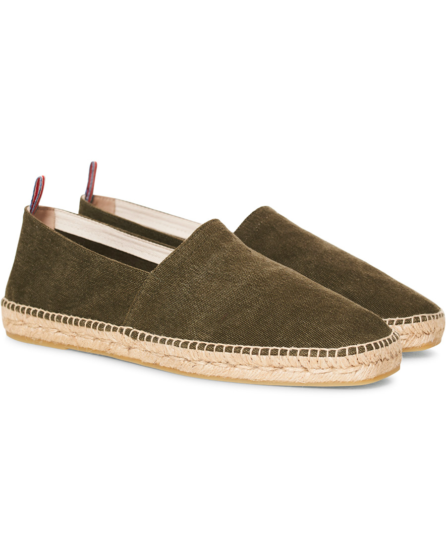 Homme | Castañer Pablo Washed Canvas Espadrilles Verde Musgo | Castañer | Pablo Washed Canvas Espadrilles Verde Musgo