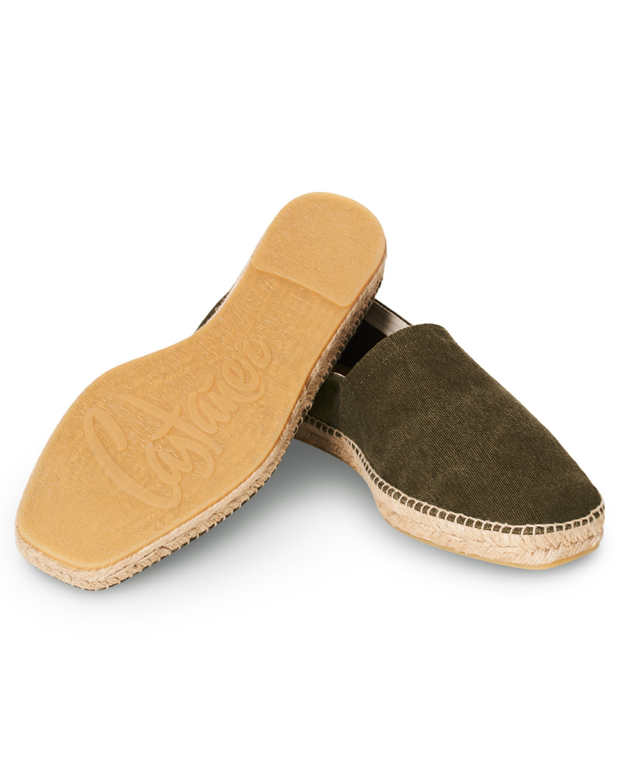 Homme | Castañer Pablo Washed Canvas Espadrilles Verde Musgo | Castañer | Pablo Washed Canvas Espadrilles Verde Musgo