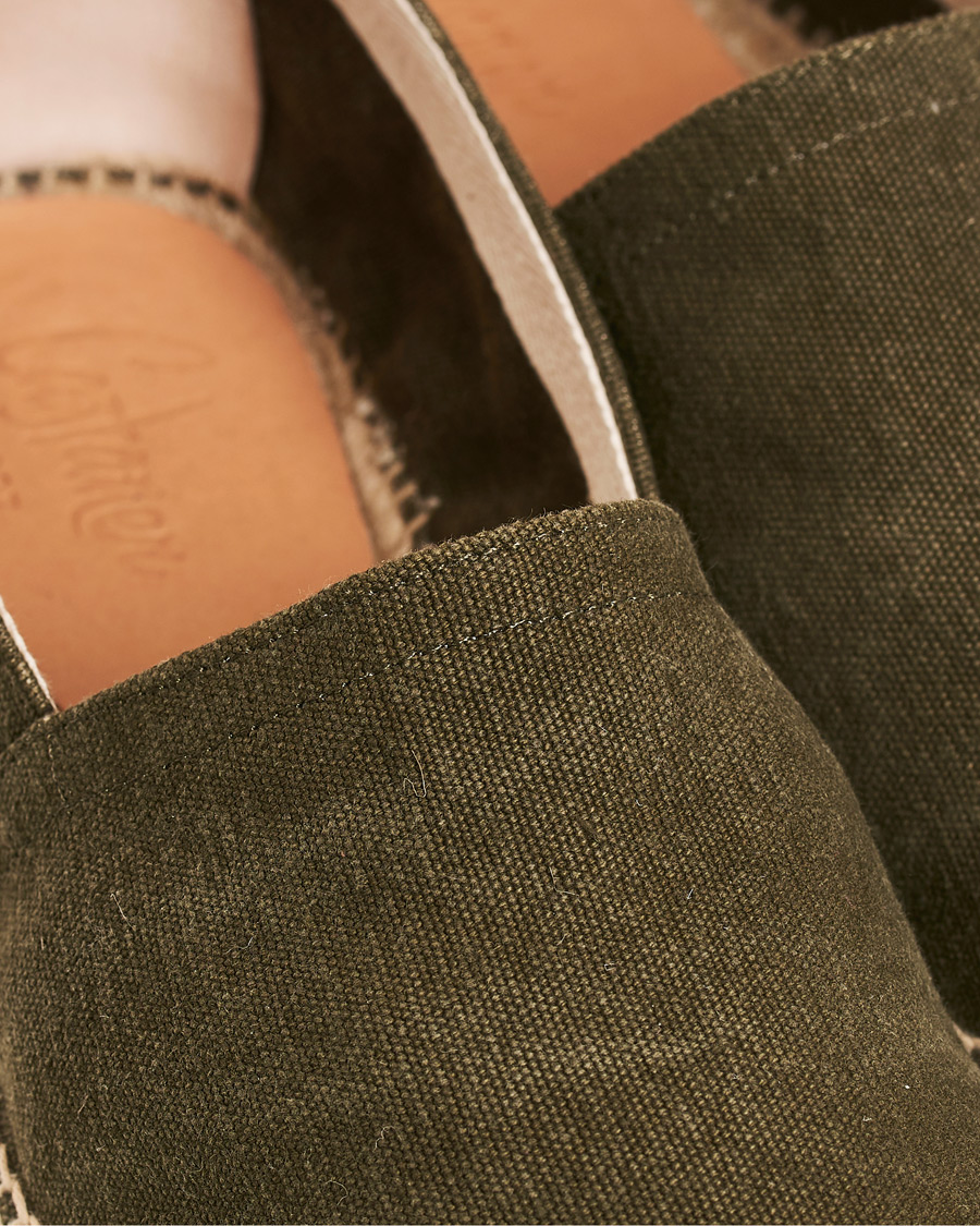 Homme | Castañer Pablo Washed Canvas Espadrilles Verde Musgo | Castañer | Pablo Washed Canvas Espadrilles Verde Musgo