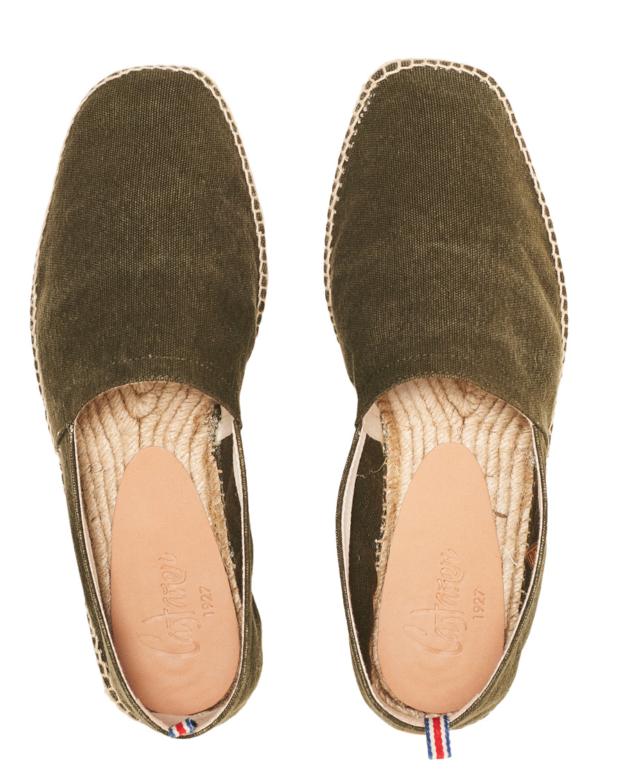 Homme | Castañer Pablo Washed Canvas Espadrilles Verde Musgo | Castañer | Pablo Washed Canvas Espadrilles Verde Musgo
