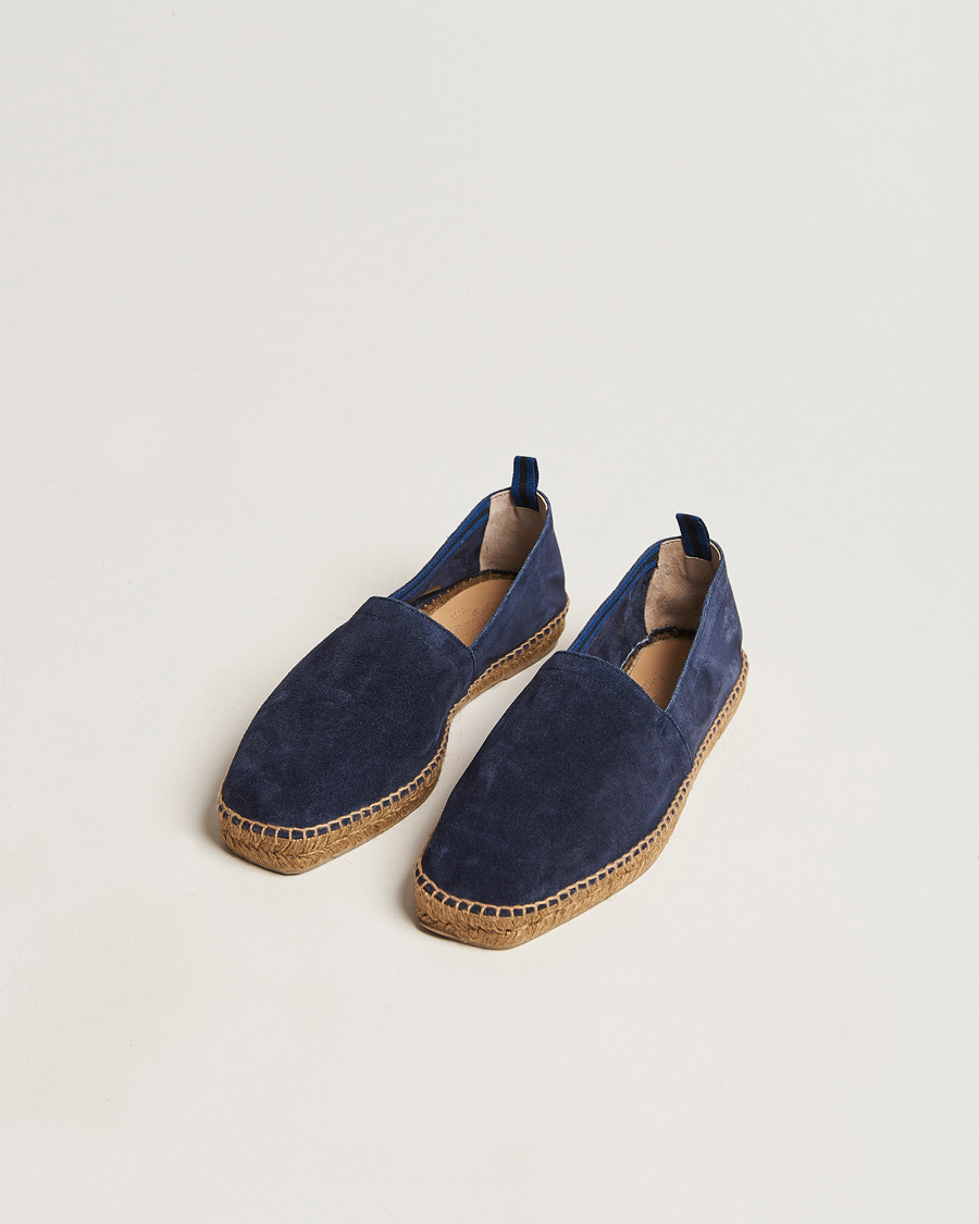 Homme | Castañer Pablo Casual Suede Espadrilles Azul Oscuro | Castañer | Pablo Casual Suede Espadrilles Azul Oscuro