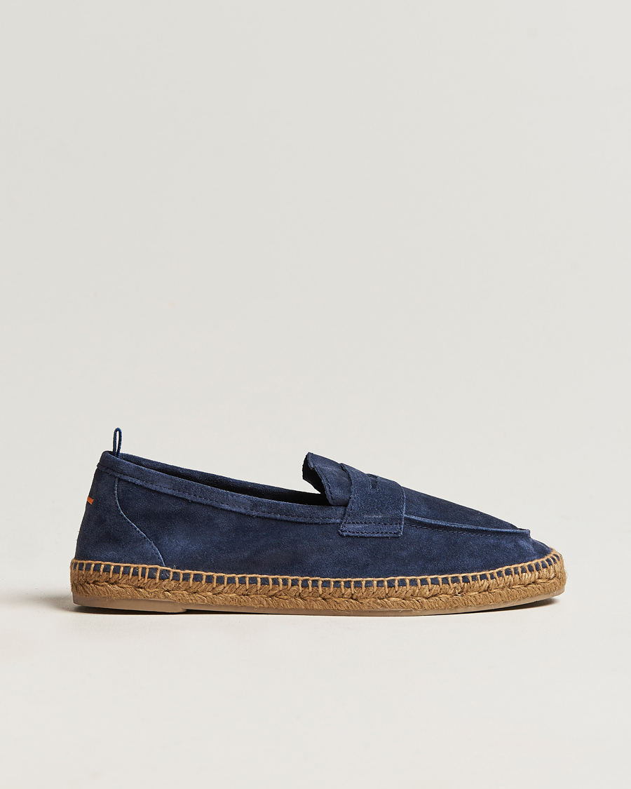 Homme | Castañer Nacho Casual Suede Loafers Azul Oscuro | Castañer | Nacho Casual Suede Loafers Azul Oscuro