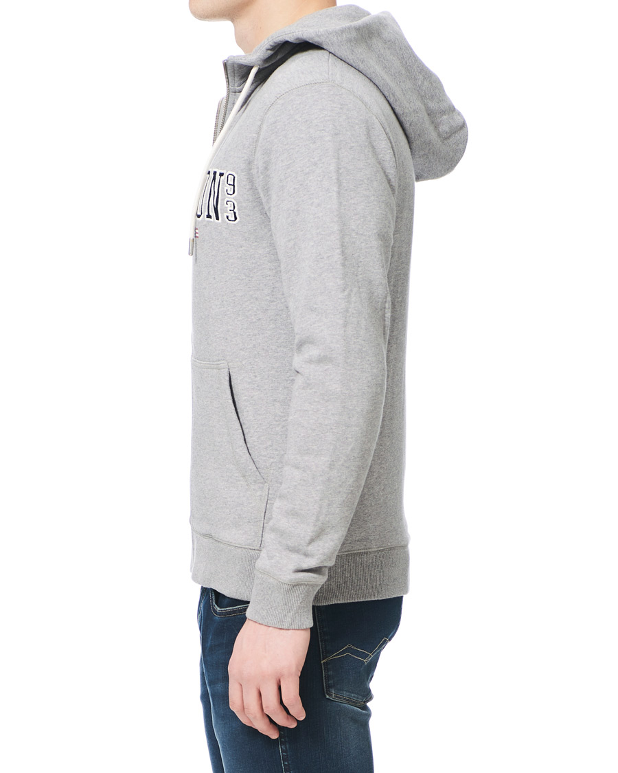 Homme | Pulls Et Tricots | Lexington | Michael Full Zip Logo Hoodie Grey Melange