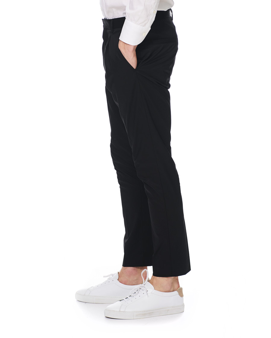Homme | Pantalons | HUGO | Gadu Pleated Stretch Pants Black