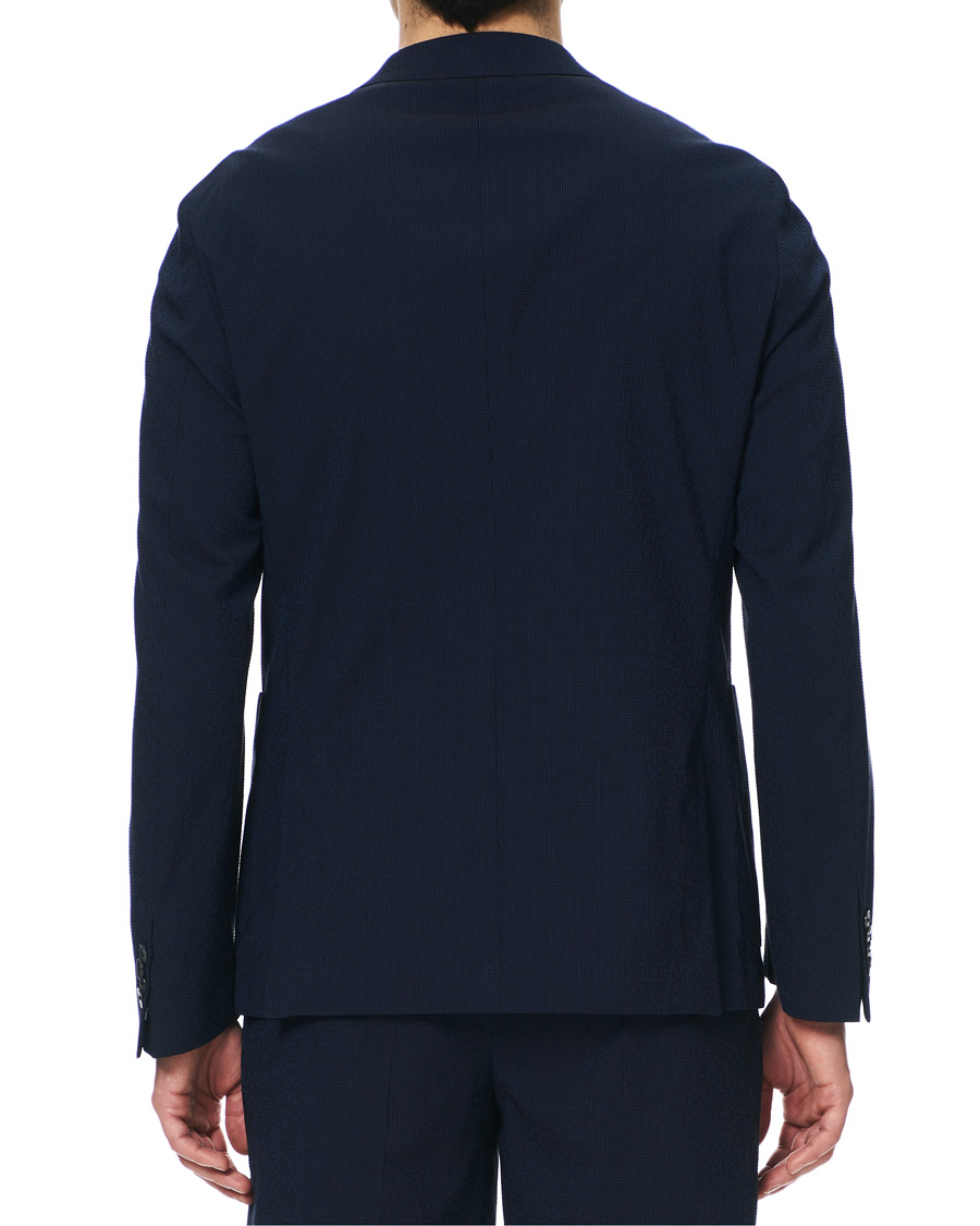 Homme | Blazers | BOSS BLACK | BOSS Nold Virgin Wool Seersucker Suit Blazer Open Blue