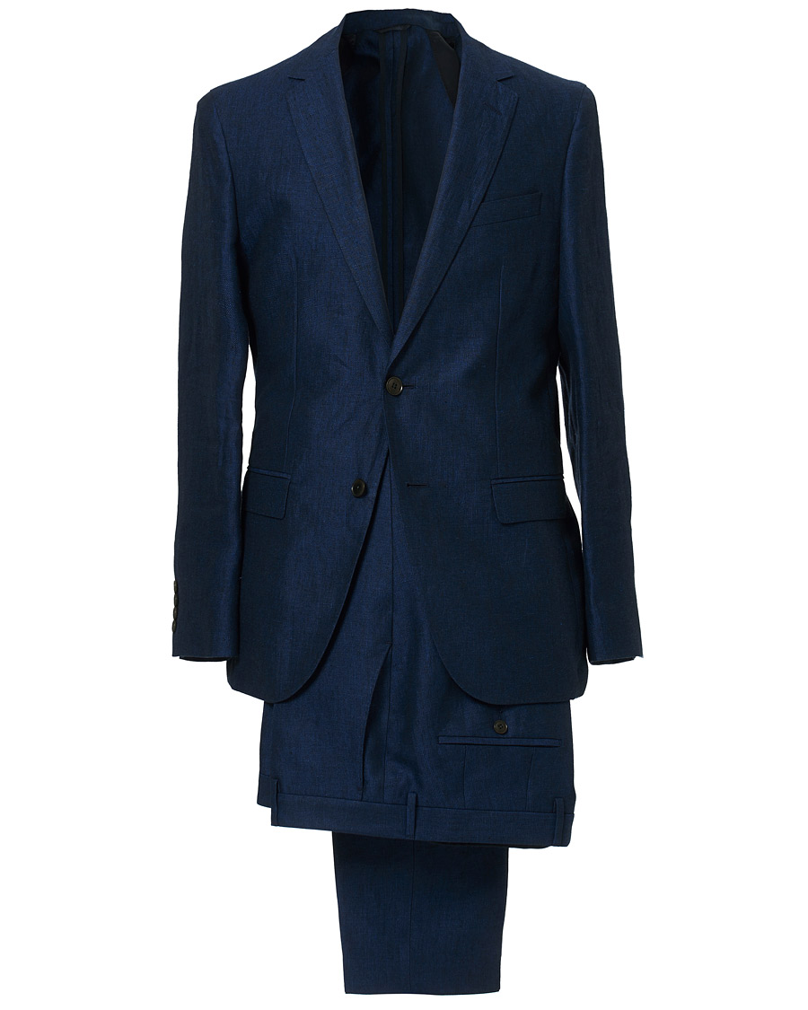 Heren | Pakken | BOSS BLACK | BOSS Nelin/Ben Vegan Linen Suit Blue