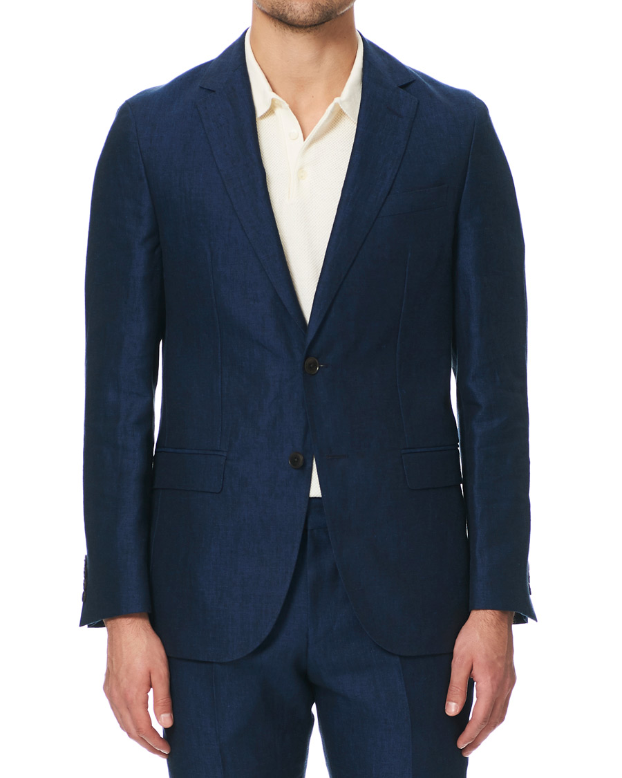 Heren | Pakken | BOSS BLACK | BOSS Nelin/Ben Vegan Linen Suit Blue