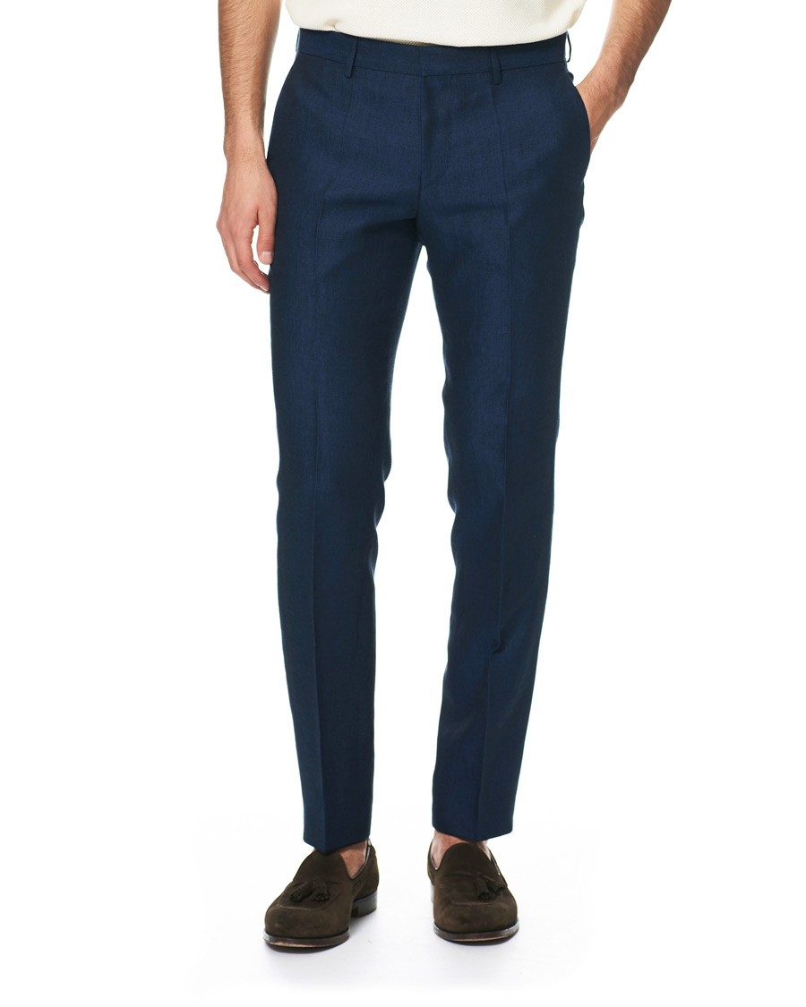 Heren | Pakken | BOSS BLACK | BOSS Nelin/Ben Vegan Linen Suit Blue
