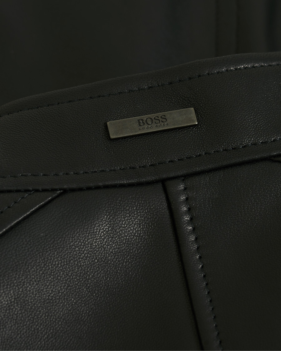 Heren | Jassen | BOSS BLACK | BOSS Nidan Leather Jacket Black