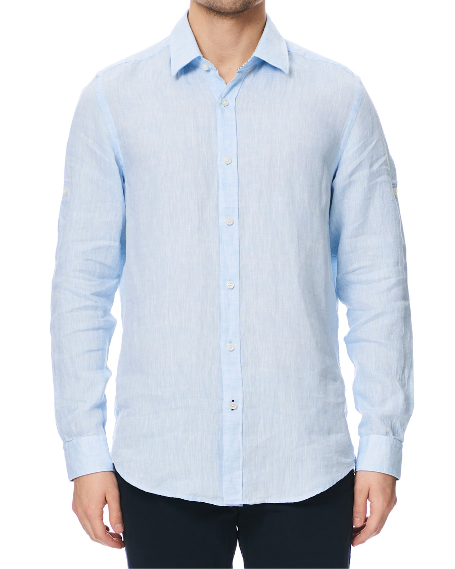 Homme | Chemises | BOSS BLACK | BOSS Lukas Linen Shirt Light Blue