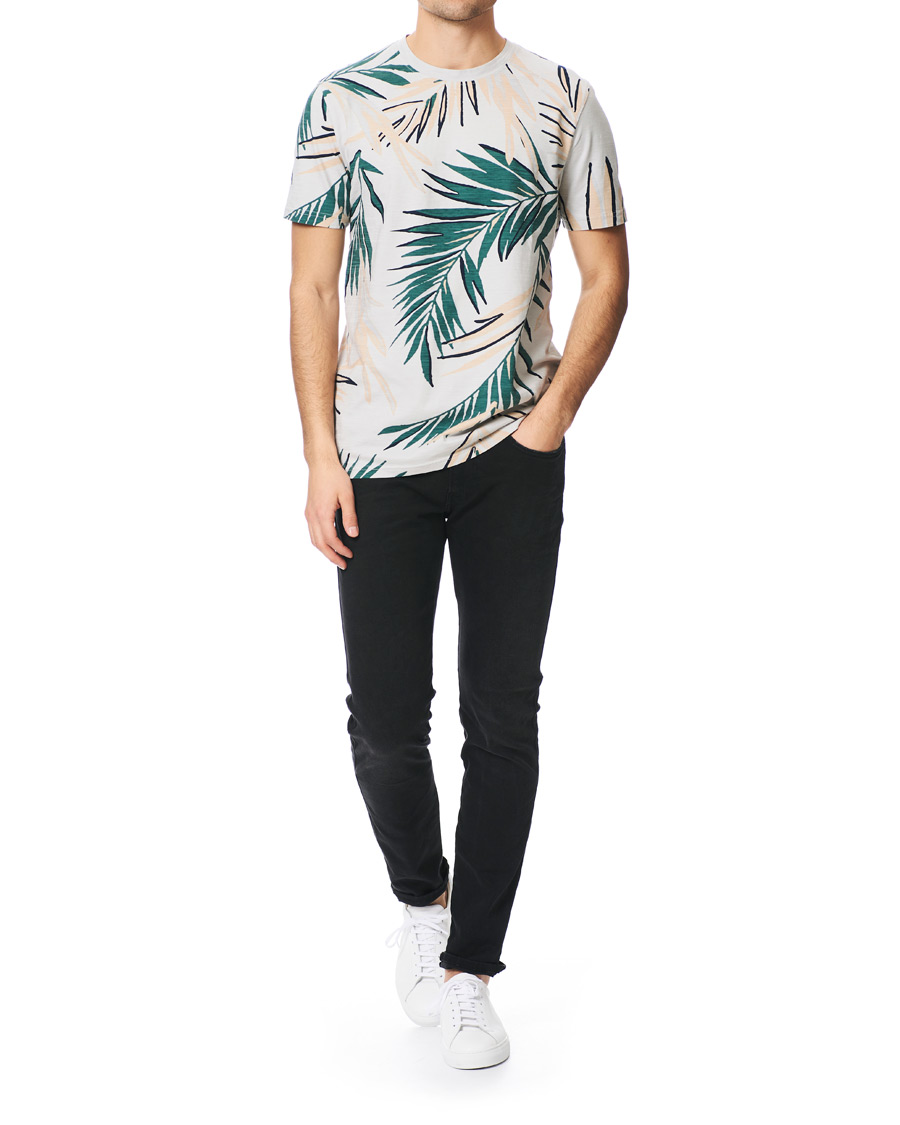 Homme | T-shirts | BOSS ORANGE | BOSS Casual Teleaf Printed Tee Grey