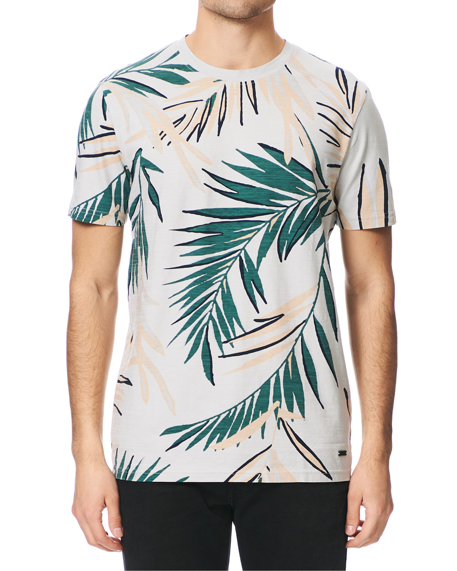 Homme | T-shirts | BOSS ORANGE | BOSS Casual Teleaf Printed Tee Grey