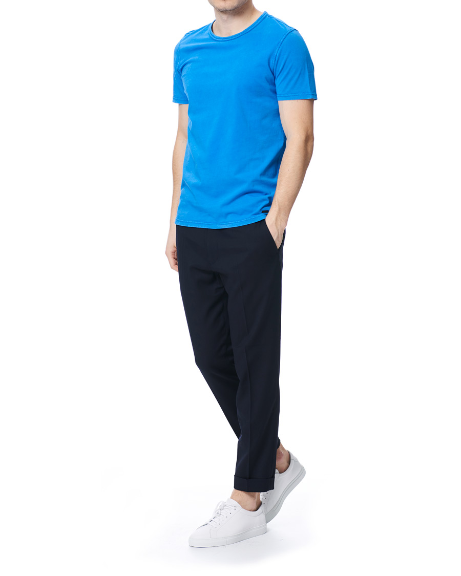 Homme | T-shirts | BOSS ORANGE | BOSS Casual Tokks Garment Dyed Tee Light Blue