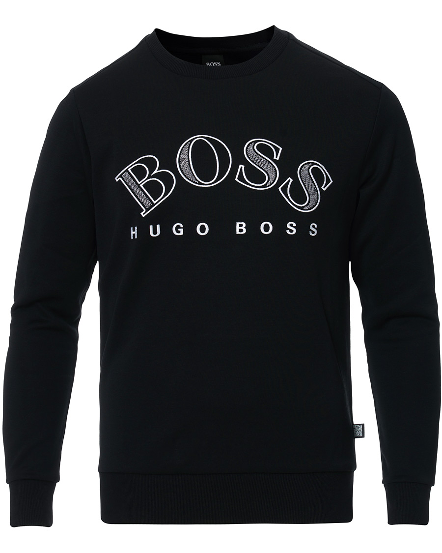 Homme | Pulls Et Tricots | BOSS GREEN | BOSS Athleisure Salbo Crew Neck Sweatshirt Black