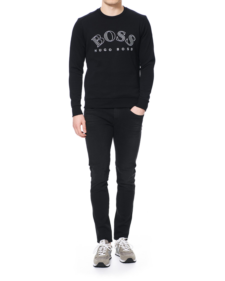 Homme | Pulls Et Tricots | BOSS GREEN | BOSS Athleisure Salbo Crew Neck Sweatshirt Black