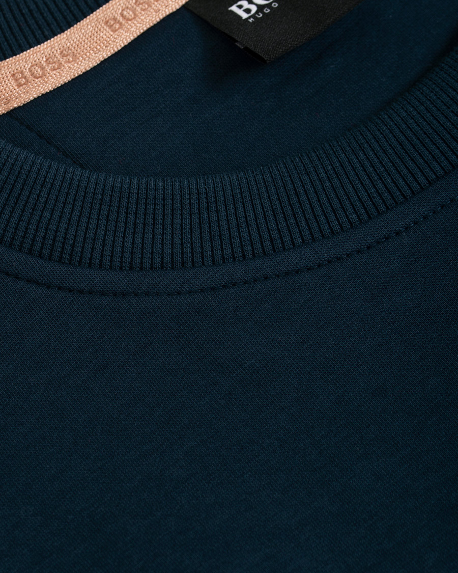 Homme | Pulls Et Tricots | BOSS GREEN | BOSS Athleisure Salbo Circle Sweatshirt Navy/Rosé Gold