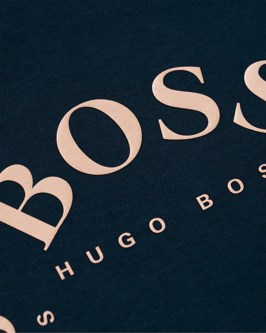 Homme | Pulls Et Tricots | BOSS GREEN | BOSS Athleisure Salbo Circle Sweatshirt Navy/Rosé Gold