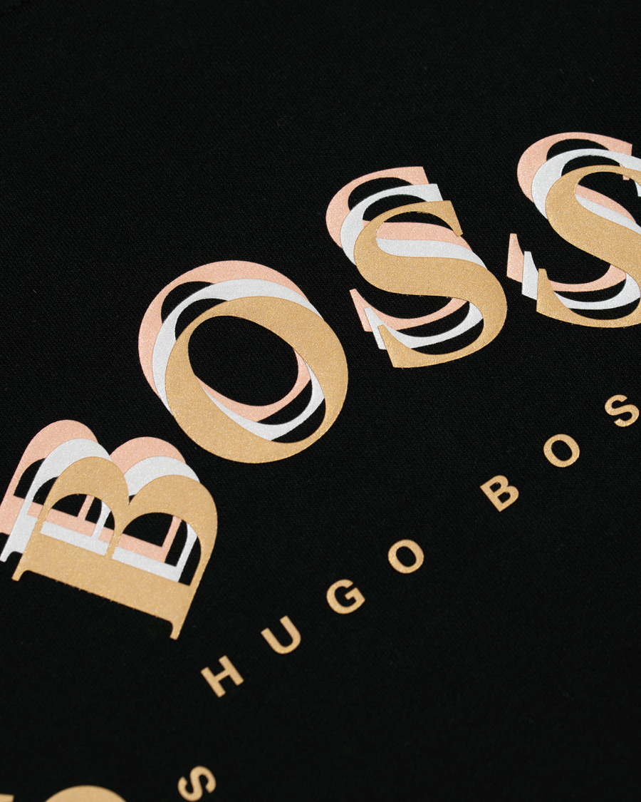 Homme | Pulls Et Tricots | BOSS GREEN | BOSS Athleisure Salbo Circle Sweatshirt Black/Gold