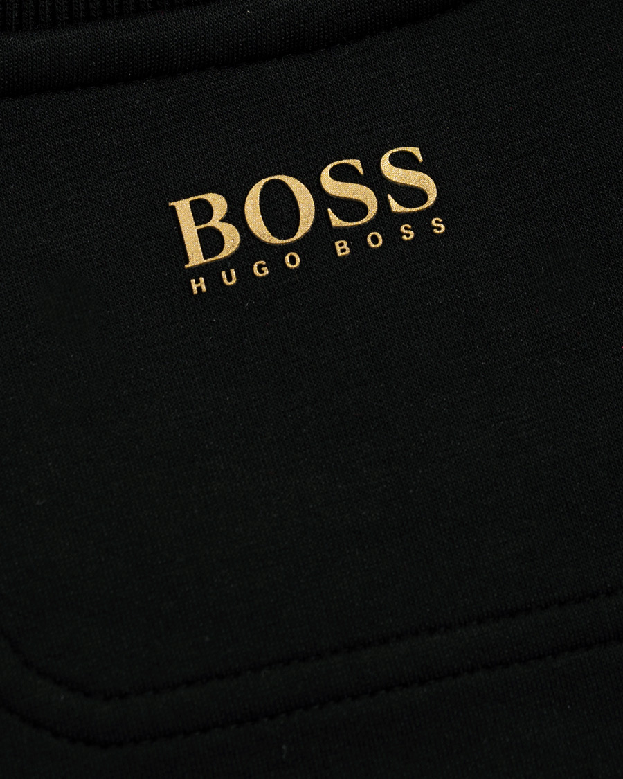 Homme | Pulls Et Tricots | BOSS GREEN | BOSS Athleisure Salbo Circle Sweatshirt Black/Gold