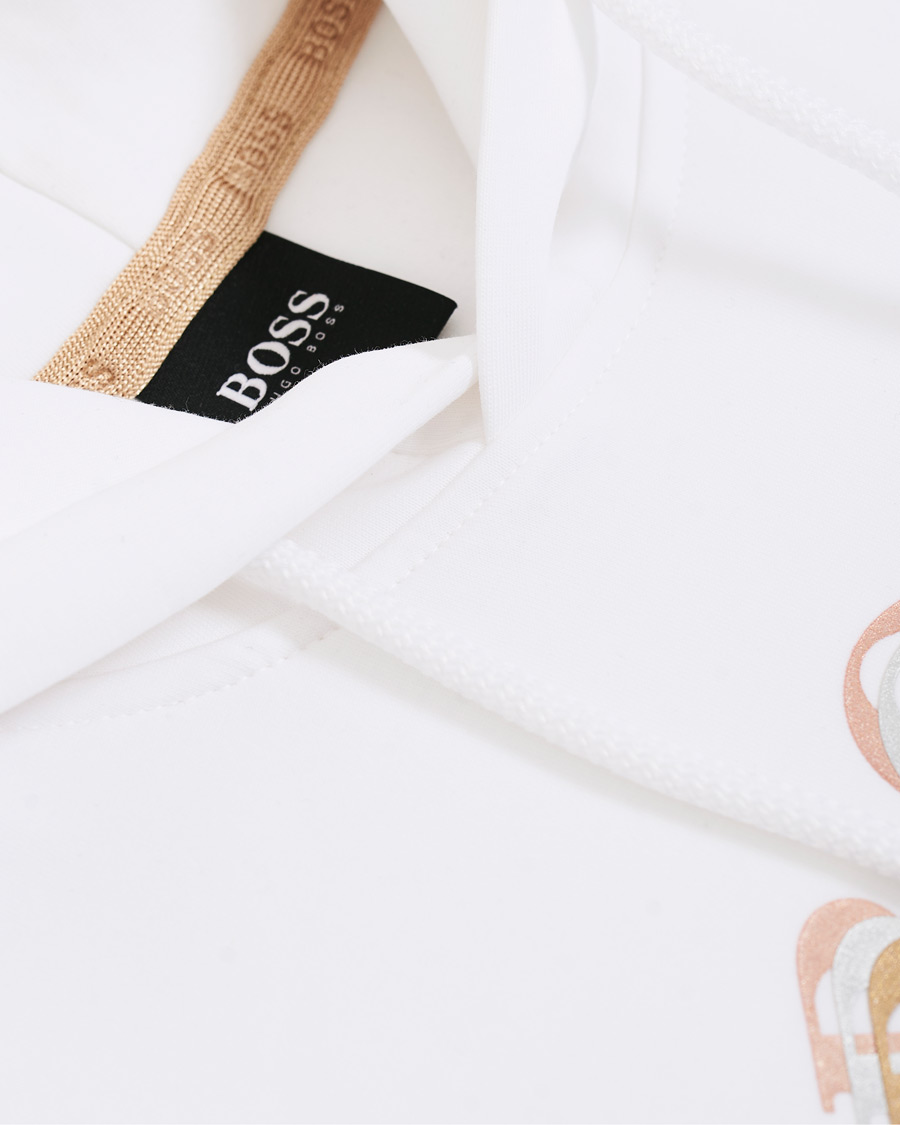 Homme | Pulls Et Tricots | BOSS GREEN | BOSS Athleisure Sly Circle Hoodie White/Gold