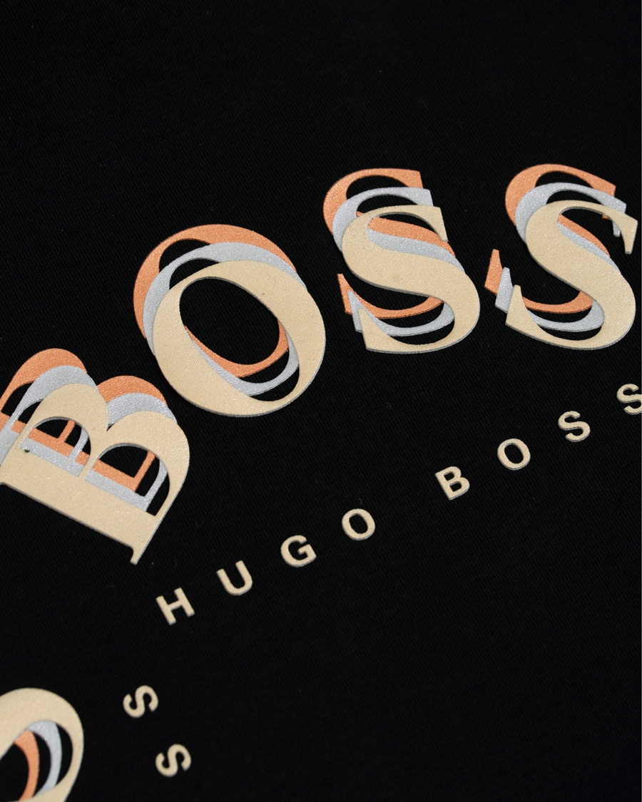 Homme | T-shirts | BOSS GREEN | BOSS Athleisure Circle Logo Tee Black/Gold
