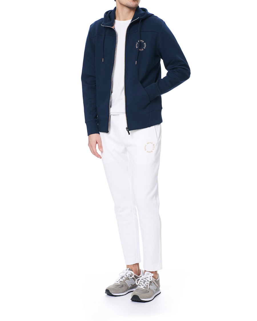 Homme | Pantalons | BOSS GREEN | BOSS Athleisure Halboa Circle Sweatpants White/Gold
