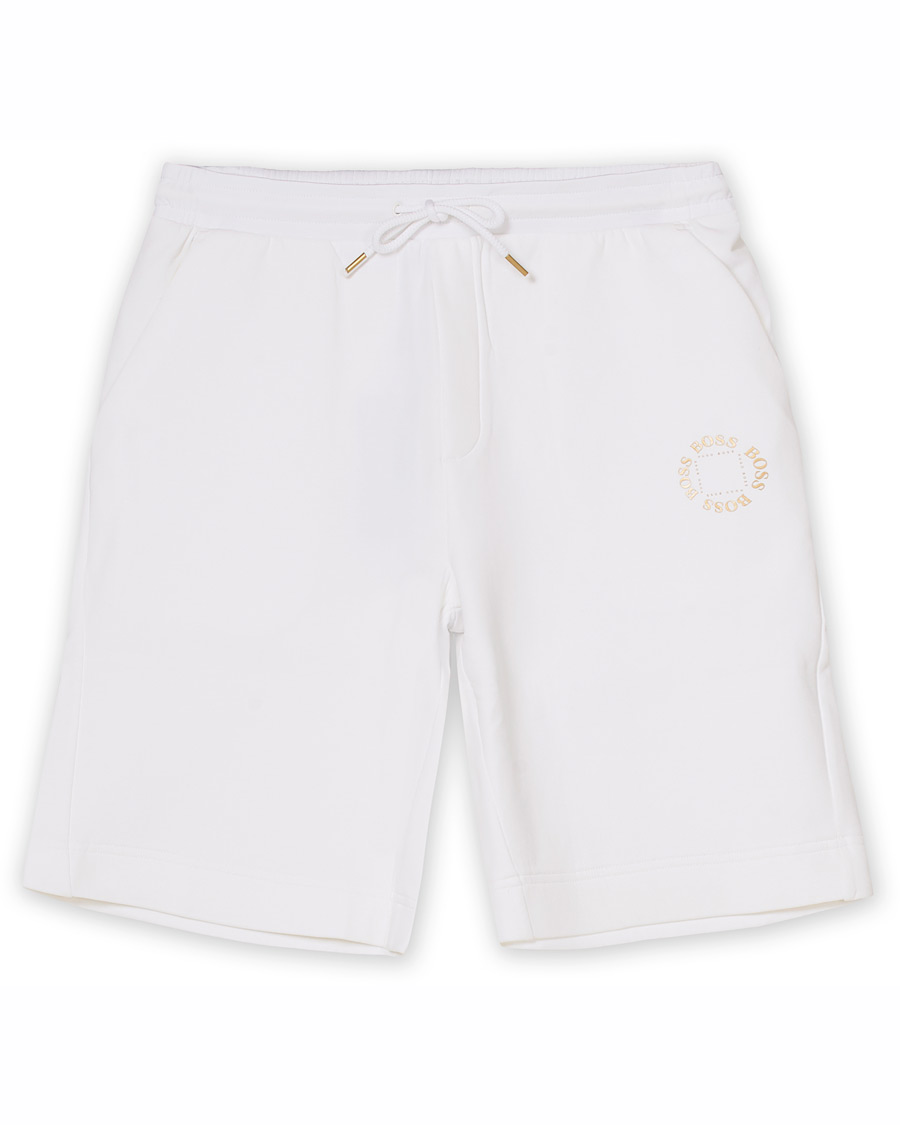 Homme | Shorts | BOSS GREEN | BOSS Athleisure Halboa Circle Shorts White/Gold
