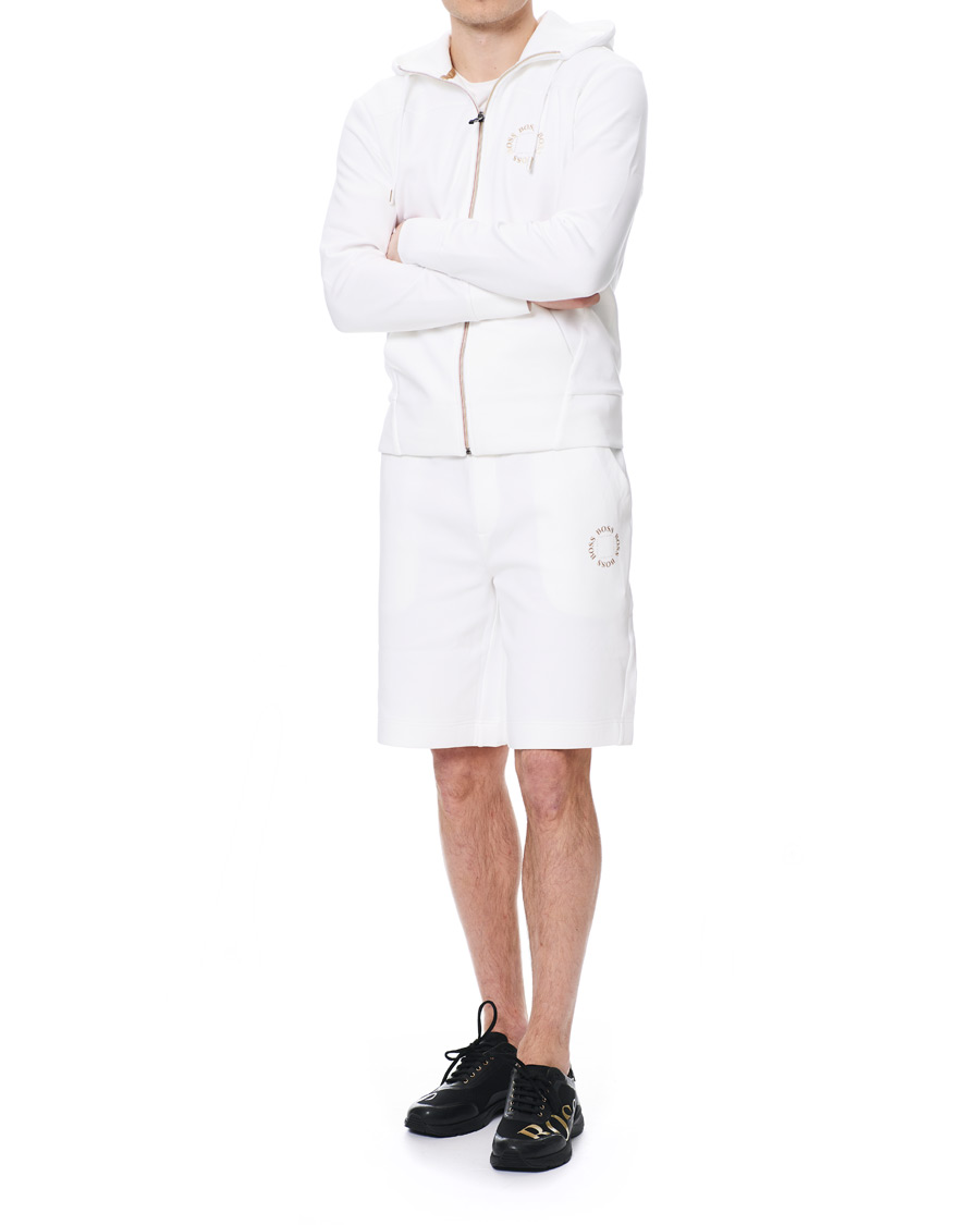 Homme | Shorts | BOSS GREEN | BOSS Athleisure Halboa Circle Shorts White/Gold