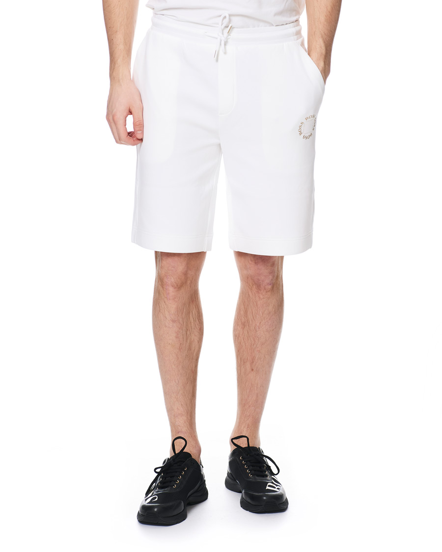 Homme | Shorts | BOSS GREEN | BOSS Athleisure Halboa Circle Shorts White/Gold