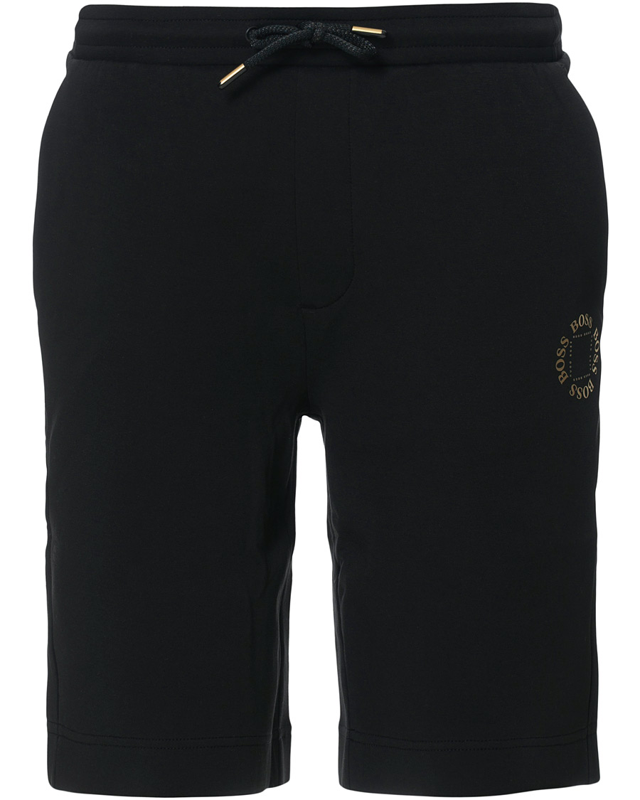 Homme | Shorts | BOSS GREEN | BOSS Athleisure Halboa Circle Shorts Black/Gold