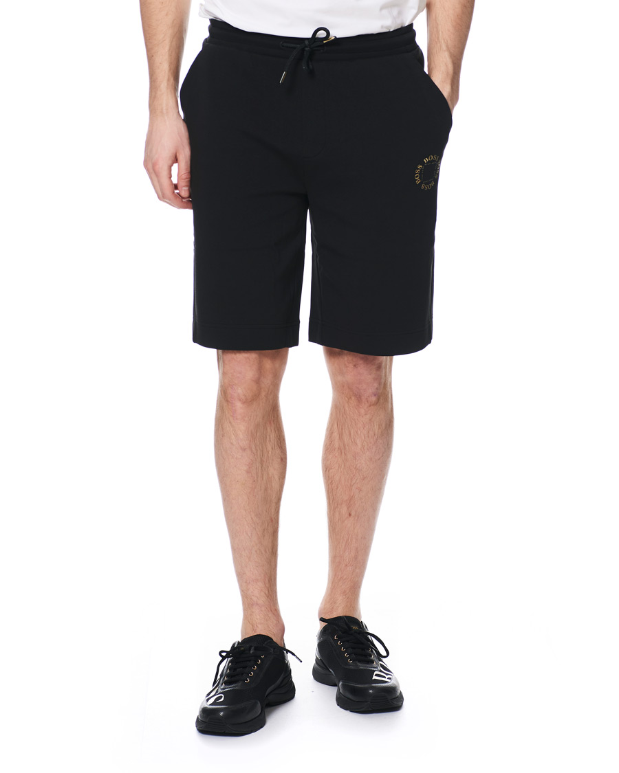 Homme | Shorts | BOSS GREEN | BOSS Athleisure Halboa Circle Shorts Black/Gold