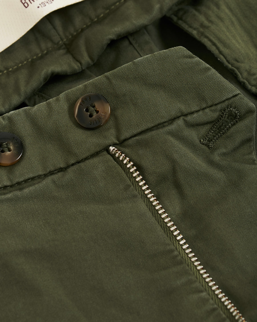 Homme | Pantalons | Briglia 1949 | Slim Fit Gabardine Chinos Dark Green