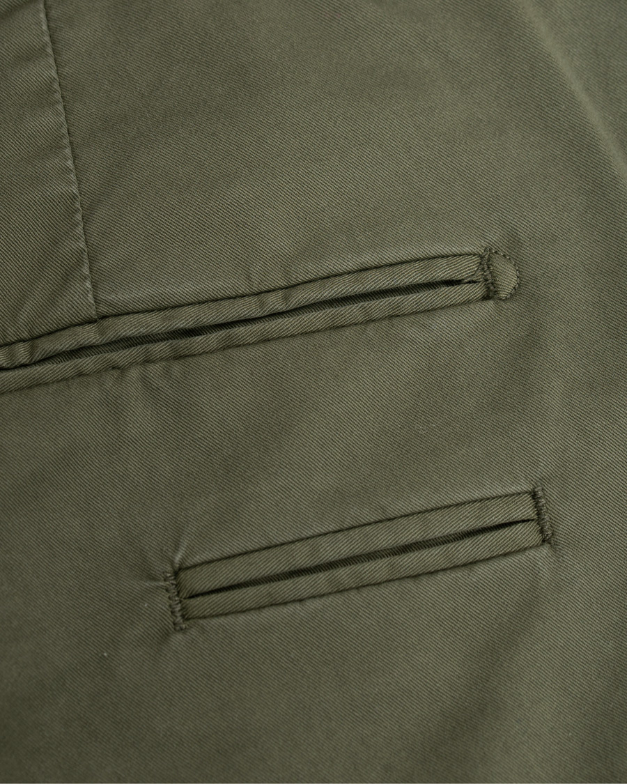 Homme | Pantalons | Briglia 1949 | Slim Fit Gabardine Chinos Dark Green