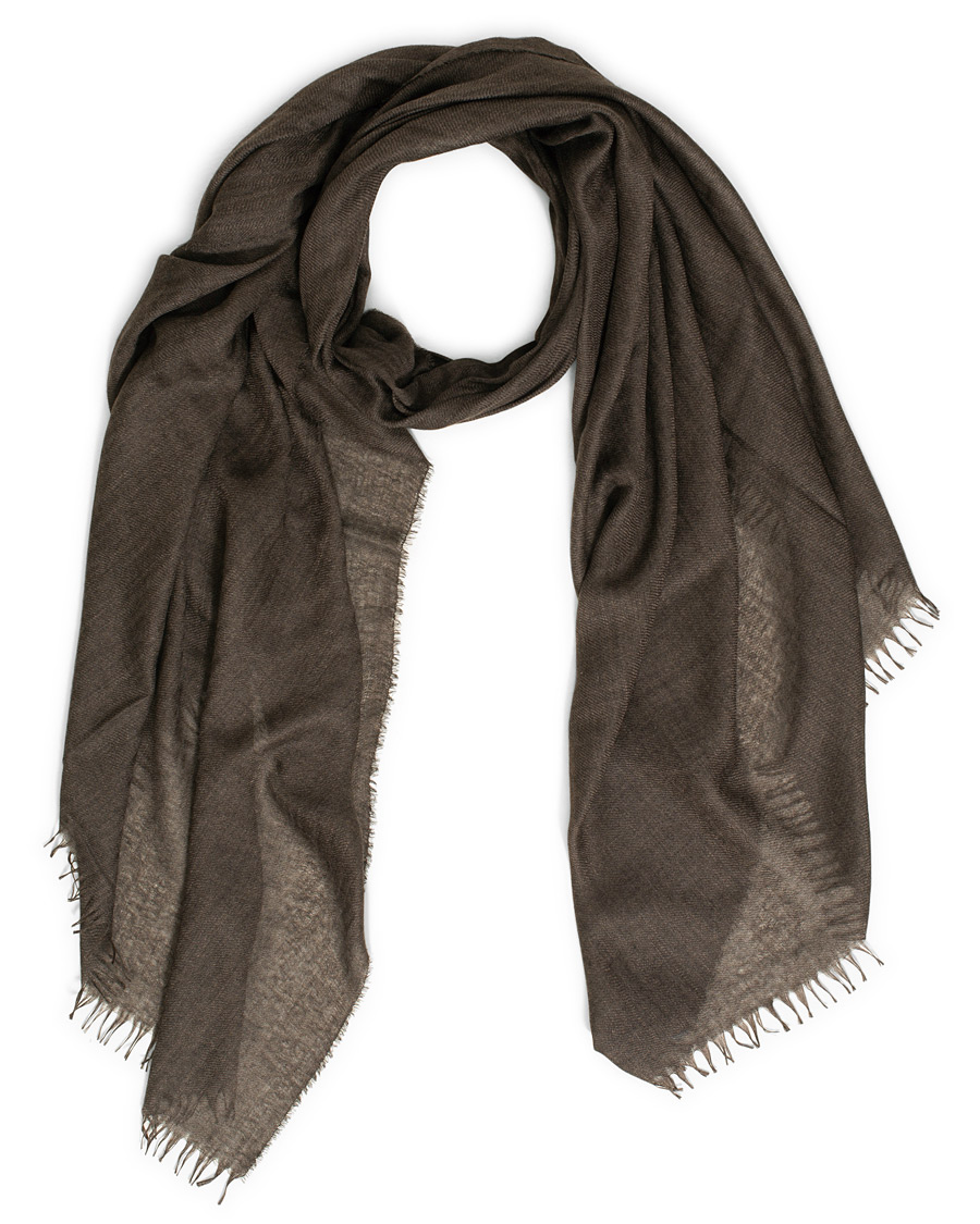 Homme | Begg & Co Staffa Cashmere/Silk Scarf Bark | Begg & Co | Staffa Cashmere/Silk Scarf Bark