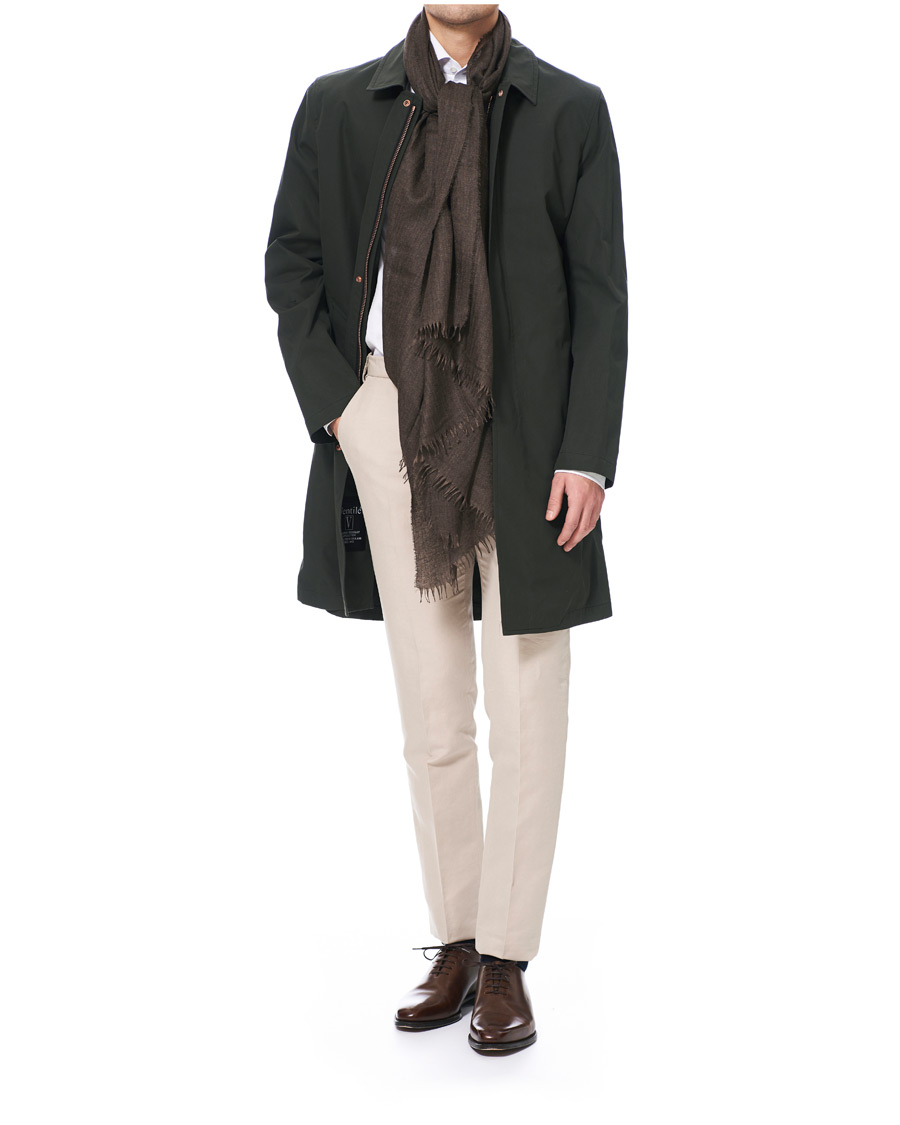 Homme | Begg & Co Staffa Cashmere/Silk Scarf Bark | Begg & Co | Staffa Cashmere/Silk Scarf Bark