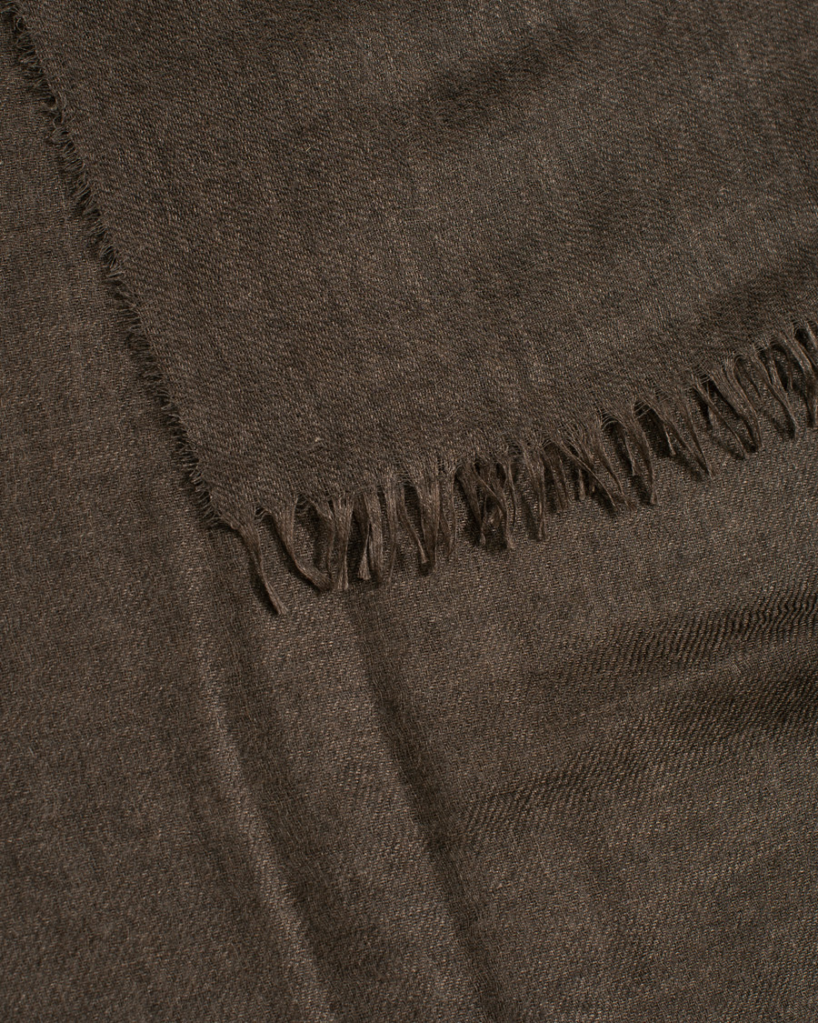 Homme | Begg & Co Staffa Cashmere/Silk Scarf Bark | Begg & Co | Staffa Cashmere/Silk Scarf Bark