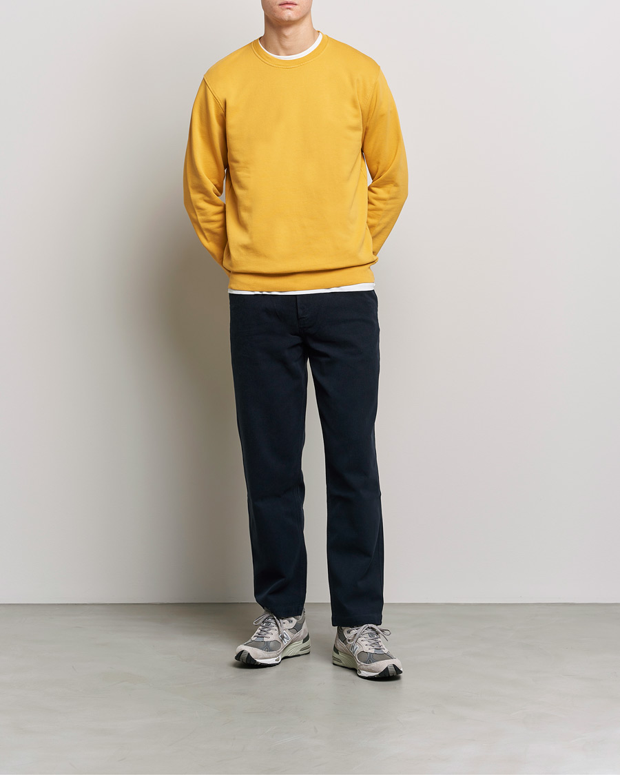 Heren | Truien | Colorful Standard | Classic Organic Crew Neck Sweat Burned Yellow