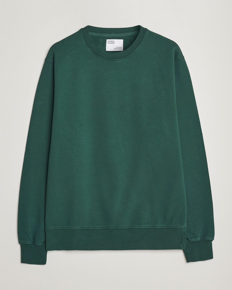 Heren | Truien | Colorful Standard | Classic Organic Crew Neck Sweat Emerald Green