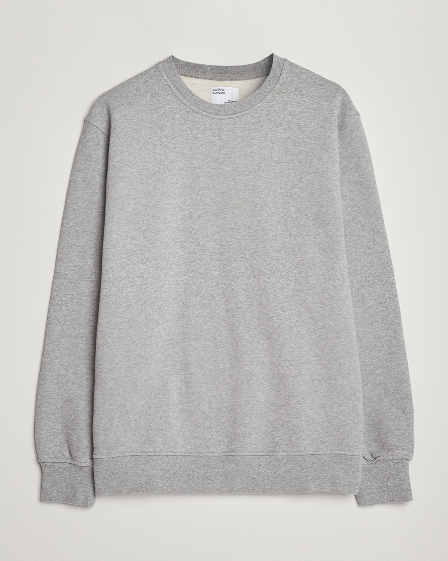 Heren | Truien | Colorful Standard | Classic Organic Crew Neck Sweat Heather Grey