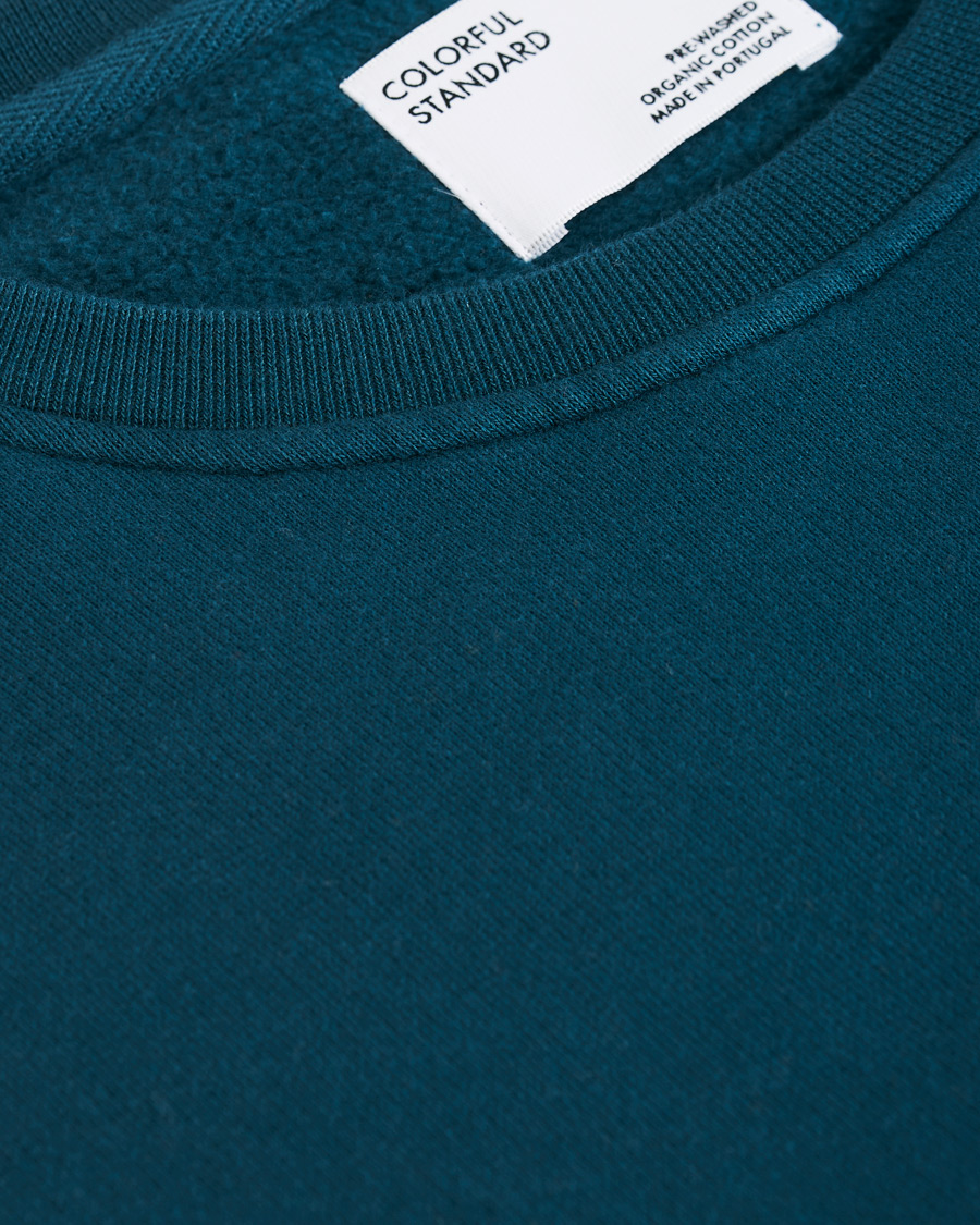 Heren | Truien | Colorful Standard | Classic Organic Crew Neck Sweat Ocean Green