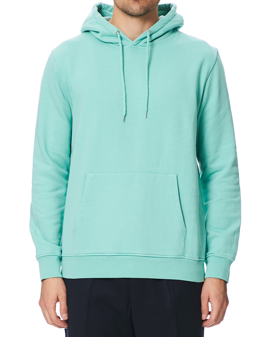 Heren | Truien | Colorful Standard | Classic Organic Hood Faded Mint