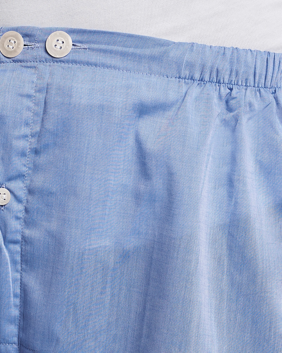 Heren | Pyjama's en gewaden | Derek Rose | Shortie Cotton Pyjama Set Blue