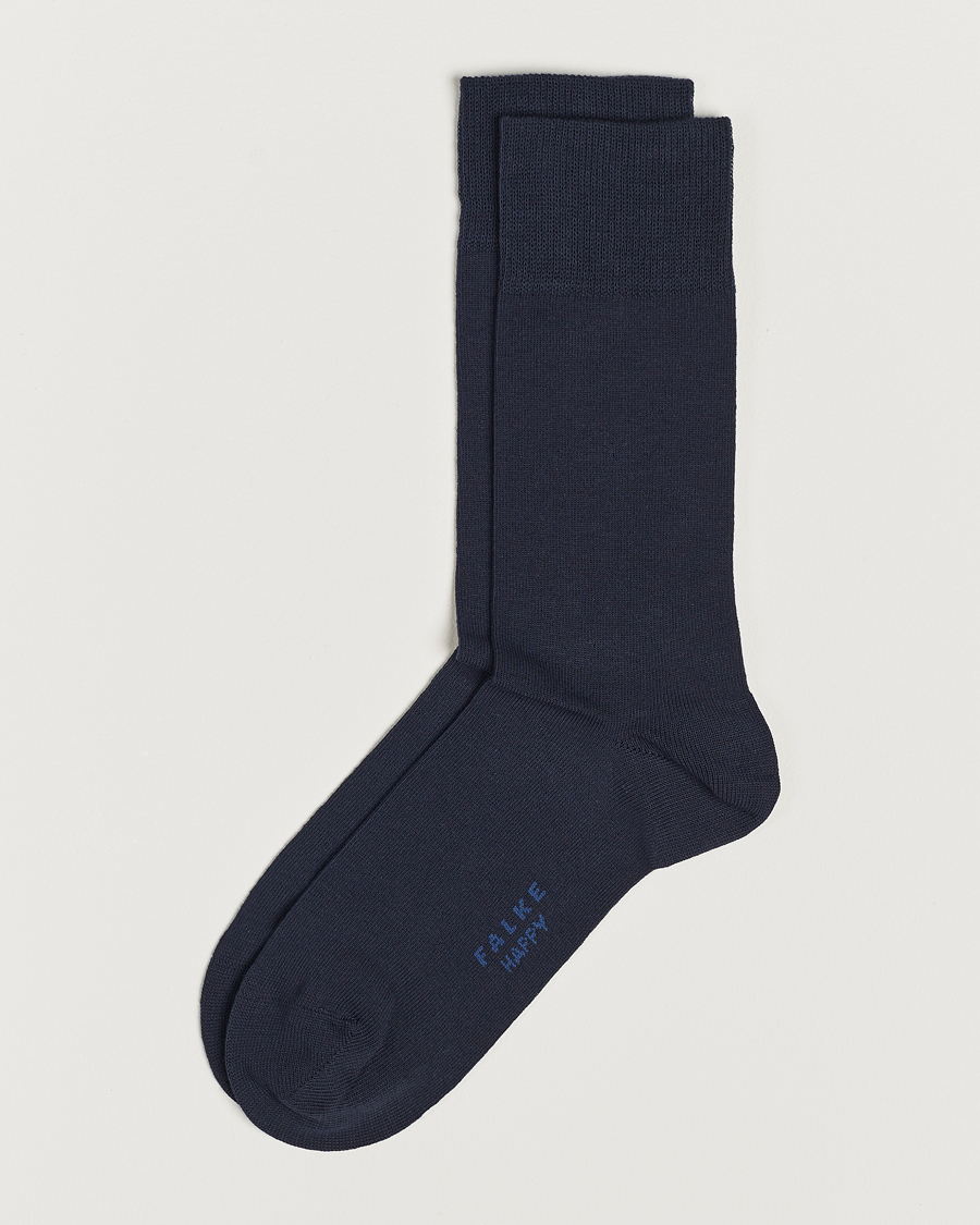 Heren | Ondergoed | Falke | Happy 2-Pack Cotton Socks Navy