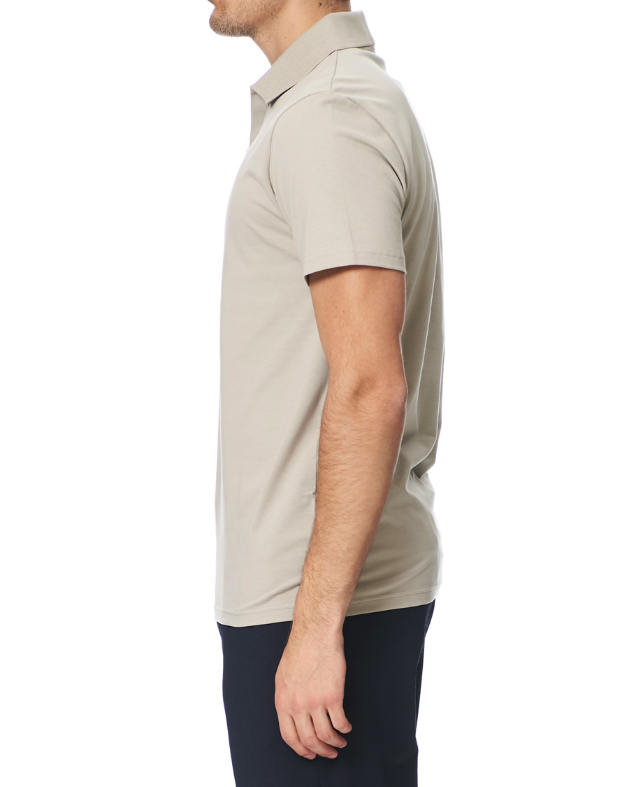 Homme | Polos | Filippa K | Soft Lycra Polo T-Shirt Light Sage