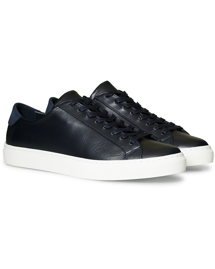 Homme | Filippa K Morgan Low Mix Sneakers Navy | Filippa K | Morgan Low Mix Sneakers Navy