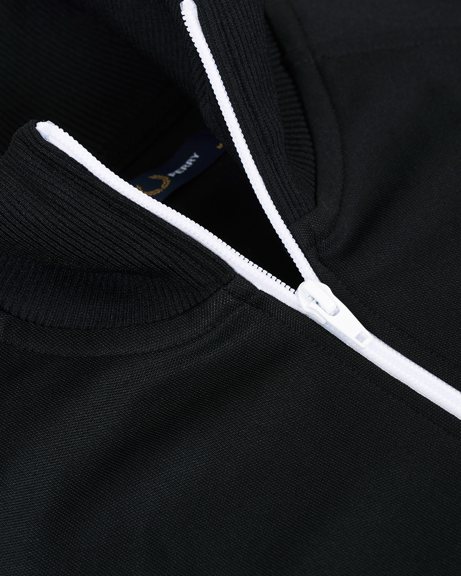 Heren | Truien | Fred Perry | Taped Track Jacket Black